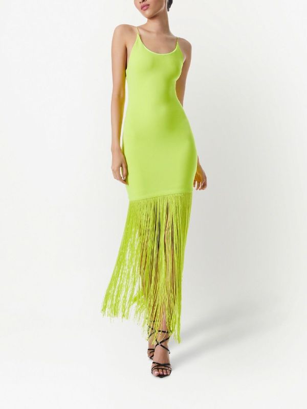 Alice and olivia outlet neon yellow dress