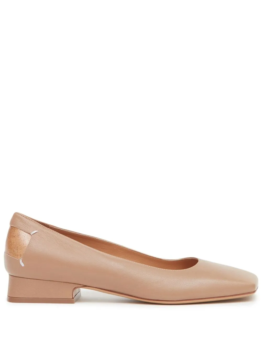 

Maison Margiela flats con puntera cuadrada - Neutro