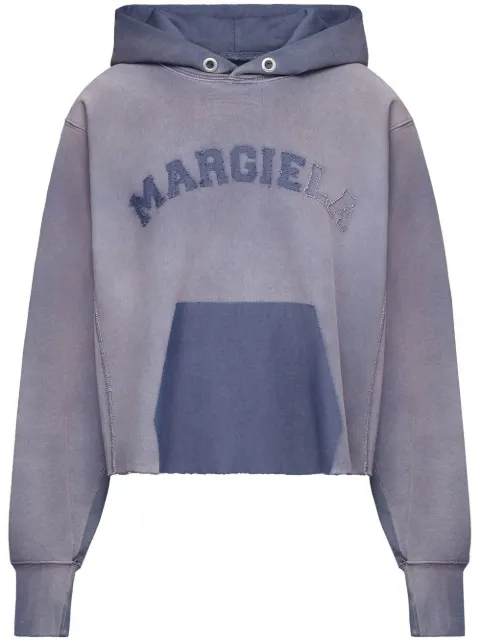 Maison Margiela logo-patches cotton hoodie