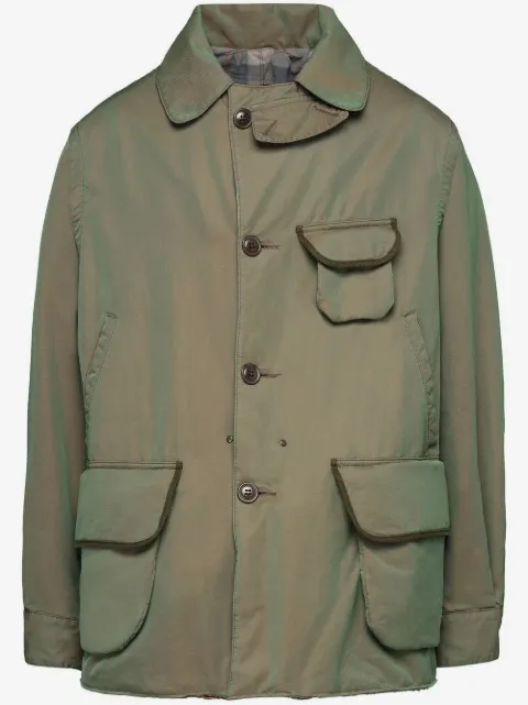Maison Margiela distressed cotton shirt jacket