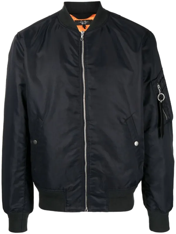 Rag Bone Manston Bomber Jacket Black FARFETCH UK