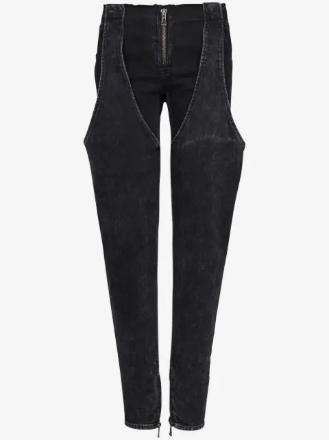 Balmain low-rise washed cotton jeans 