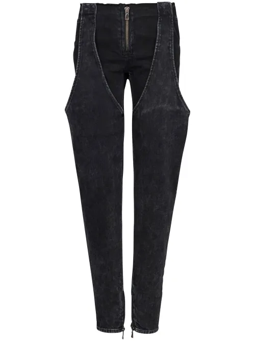 Jean délavé à taille basse - Balmain - Modalova