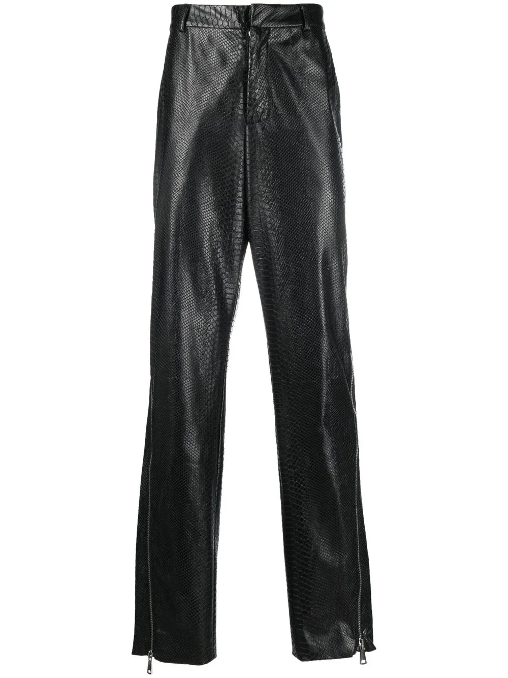 

Balmain faux python-embossed trousers - Black