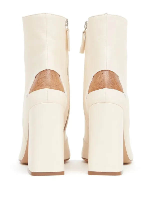 Maison Margiela Décortiqué 100mm ブーツ | ホワイト | FARFETCH JP