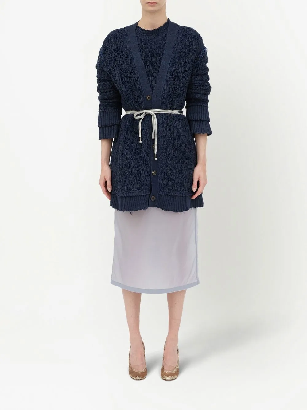 Maison Margiela Getextureerd vest - Blauw