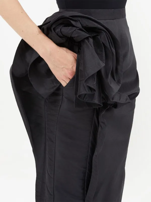 Maison Margiela ラッフルスカート | ブラック | FARFETCH JP