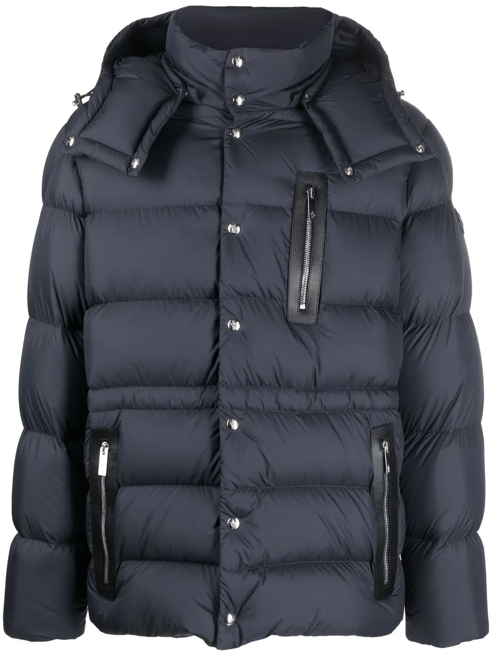 

Moncler chamarra capitonada con capucha - Azul