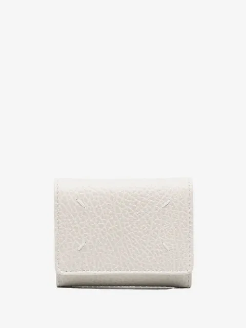 Maison Margiela portefeuille en cuir à coutures signature