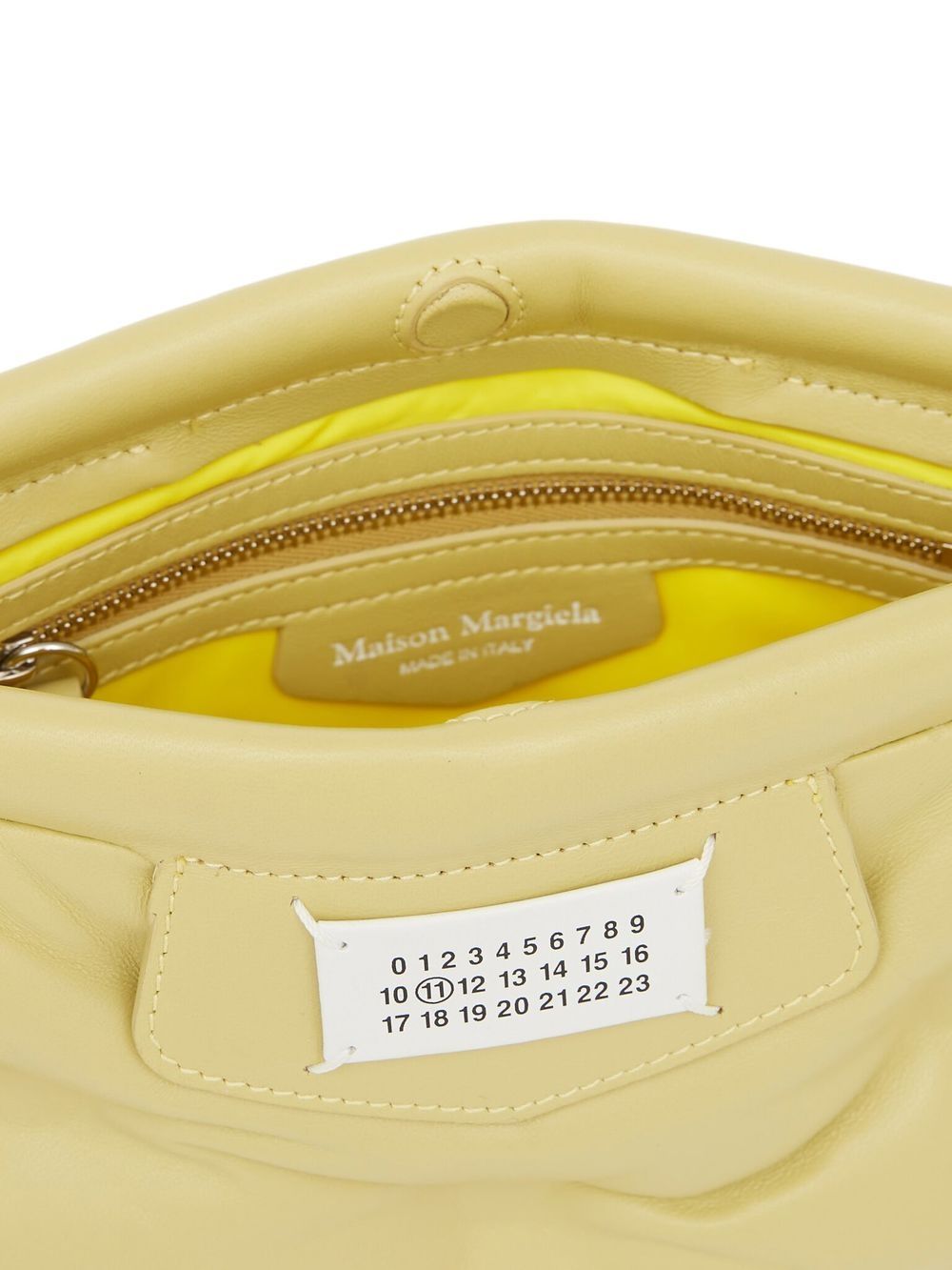 Shop Maison Margiela Small Glam Slam Classique Shoulder Bag In Yellow
