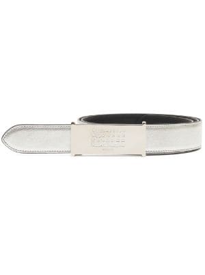 Maison Margiela square-buckle Leather Belt - Farfetch