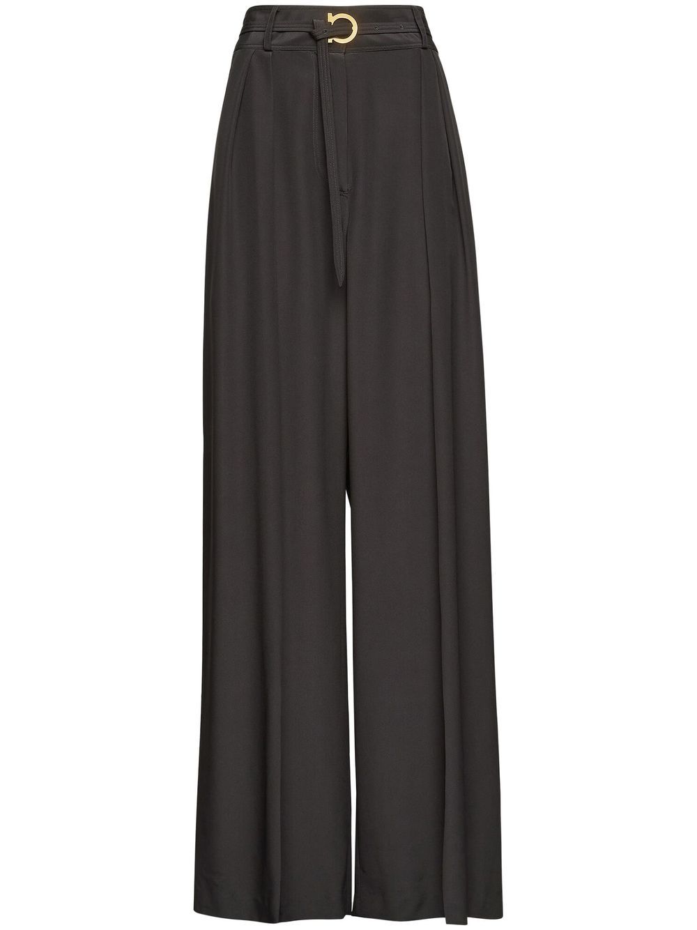 belted palazzo trousers