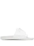 Maison Margiela lace-up pool slides - White