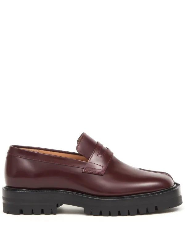 Maison Margiela Tabi Leather Loafers - Farfetch