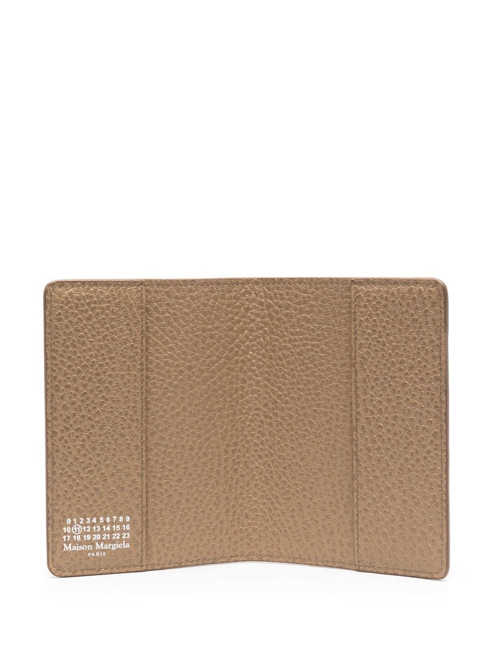 Shop Maison Margiela Four-stitch Leather Document Holder In Neutrals