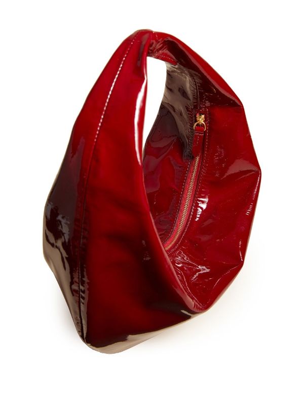 All In Patent Leather Clutch Bag or Shoulder Bag Red