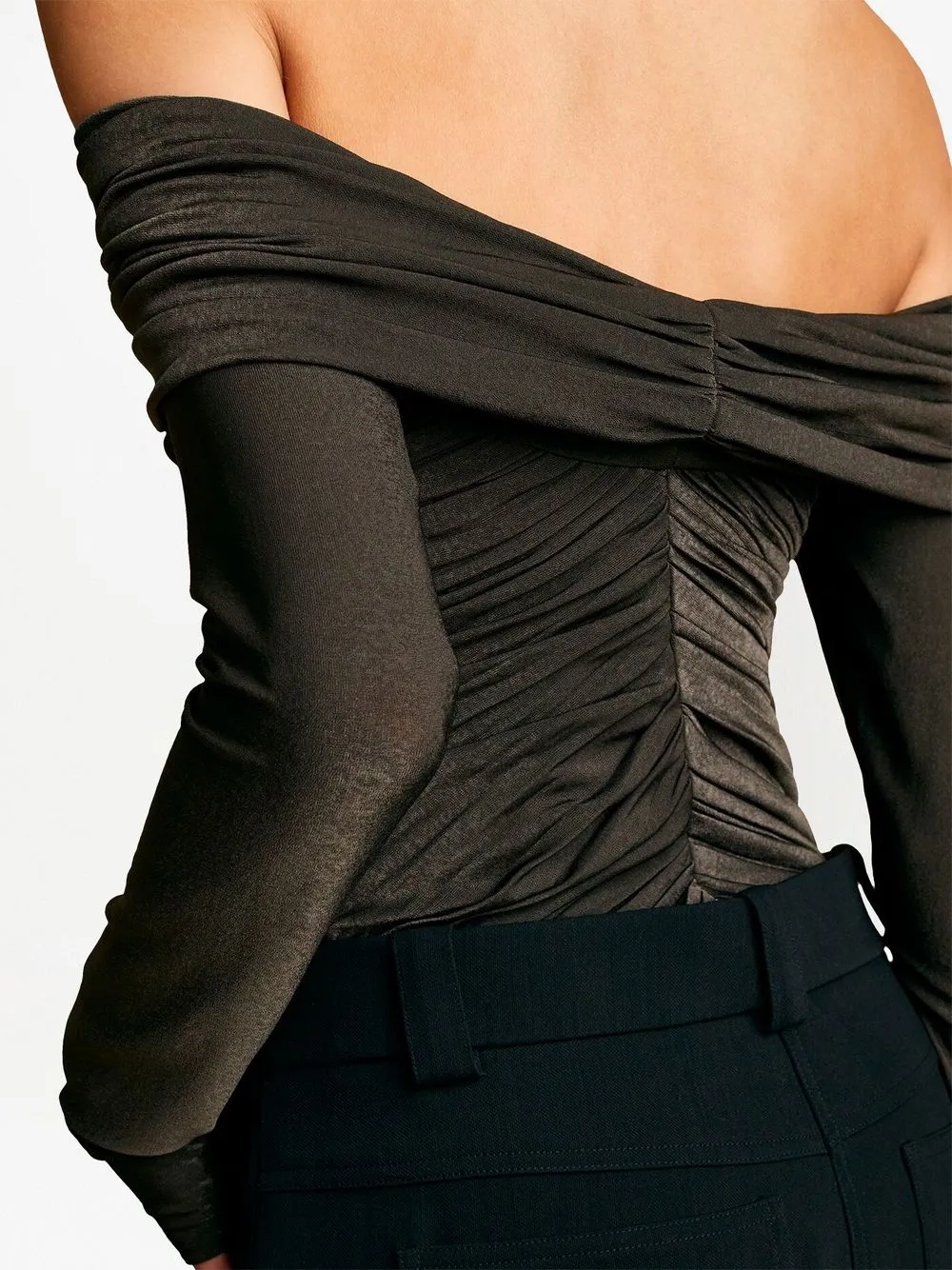 The Panza off-shoulder bodysuit