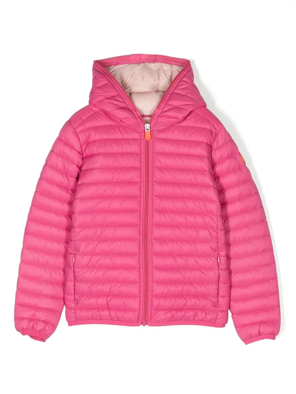 

Save The Duck Kids padded hooded jacket - Pink