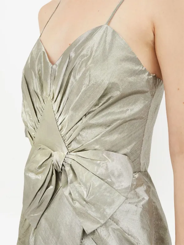 Maison Margiela リボンディテール ドレス | シルバートーン | FARFETCH JP