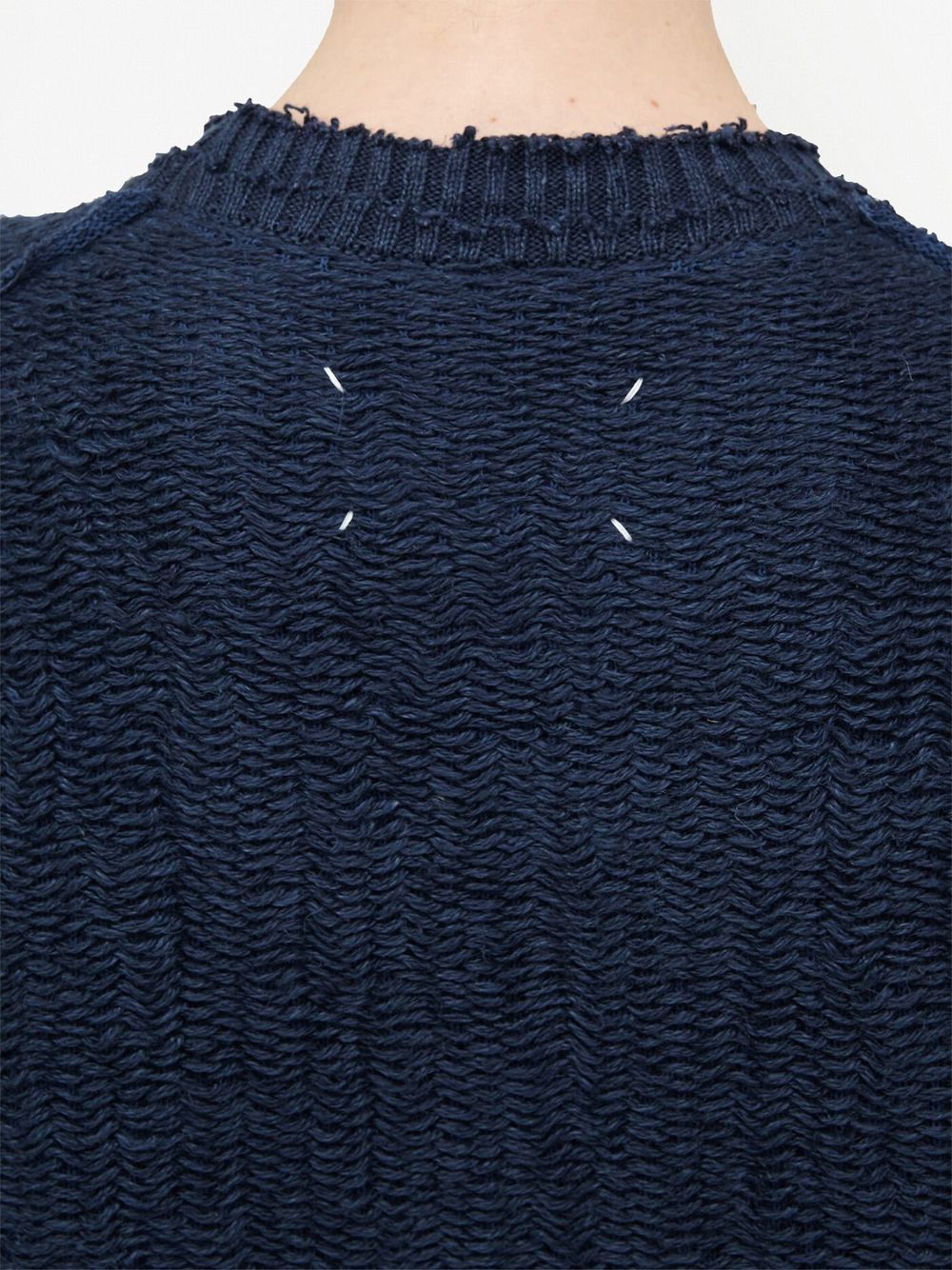 Maison Margiela woven-knit crew-neck jumper Women