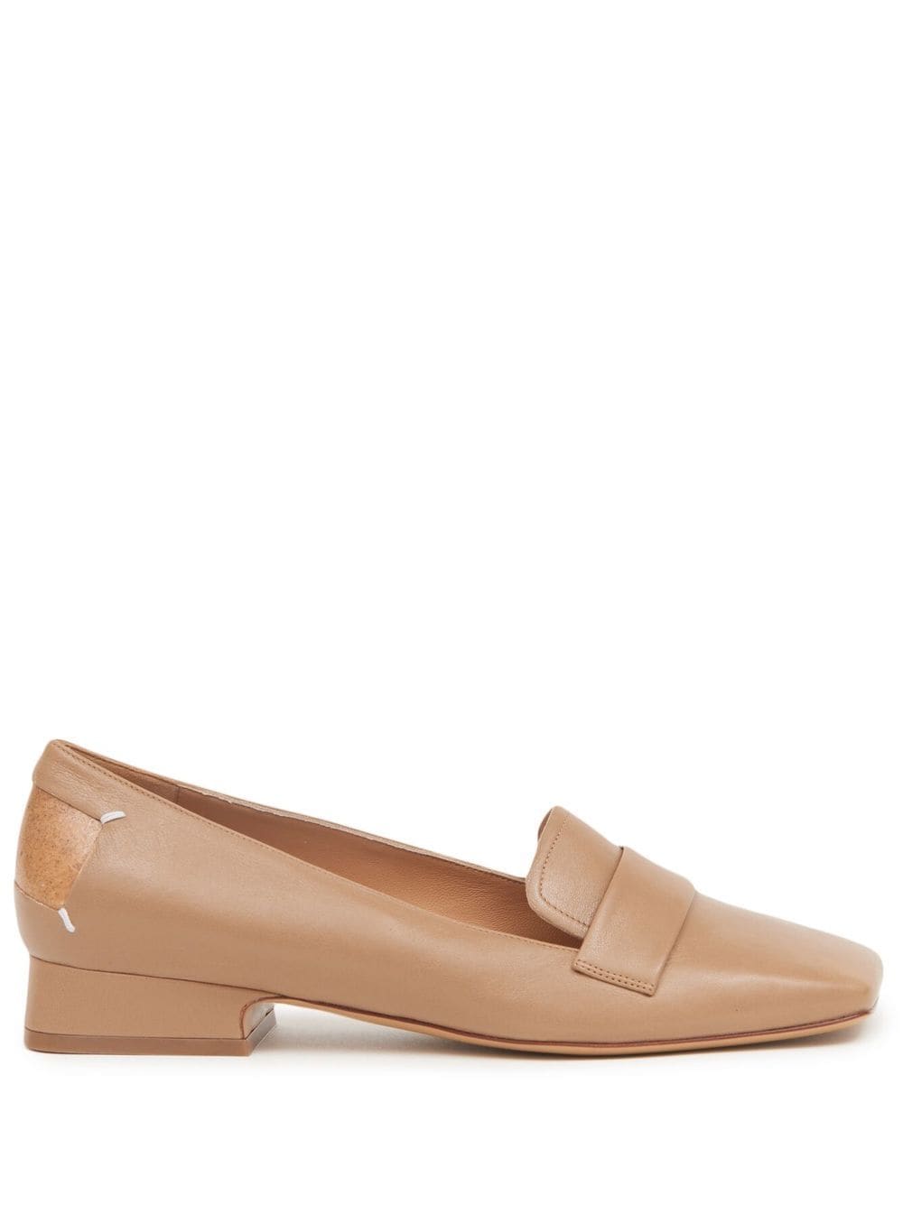 

Maison Margiela Four Stitches leather mocassins - Neutrals