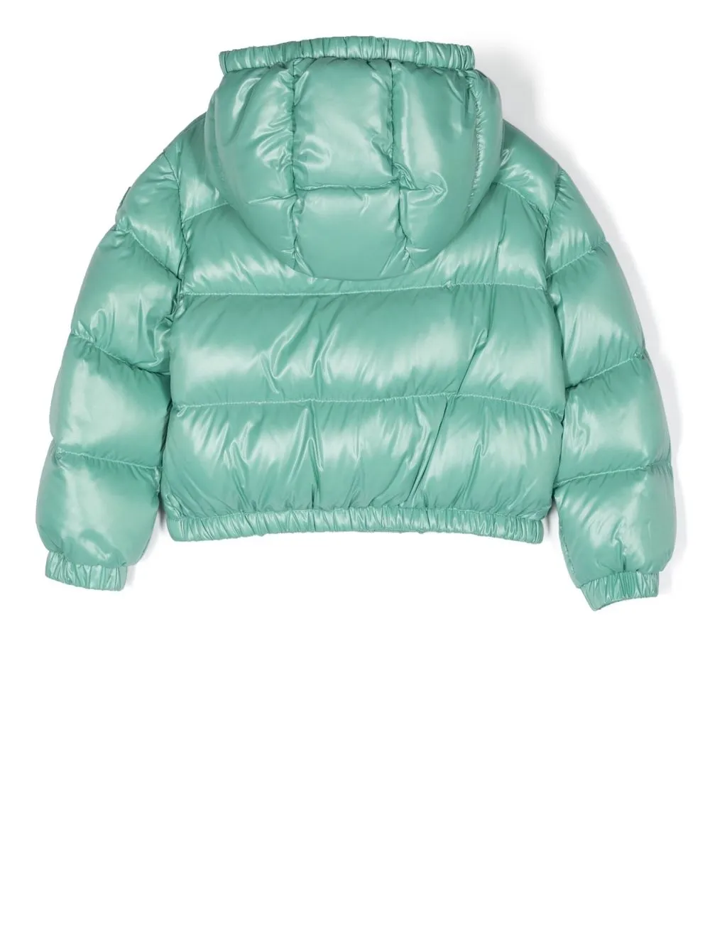 Moncler Enfant Donsjack met capuchon - Groen