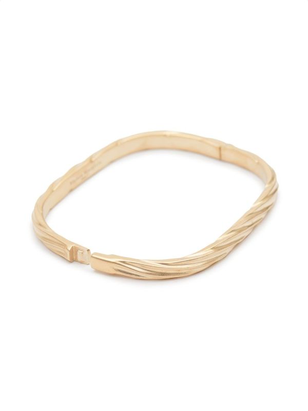 Maison Margiela Timeless Engraved Bracelet | Gold | FARFETCH AU