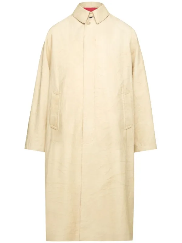【送料&関税込】Maison Margiela Utility Style Trench Coat Maison Margiela Utility Cotton Trench Coat | Brown | FARFETCH