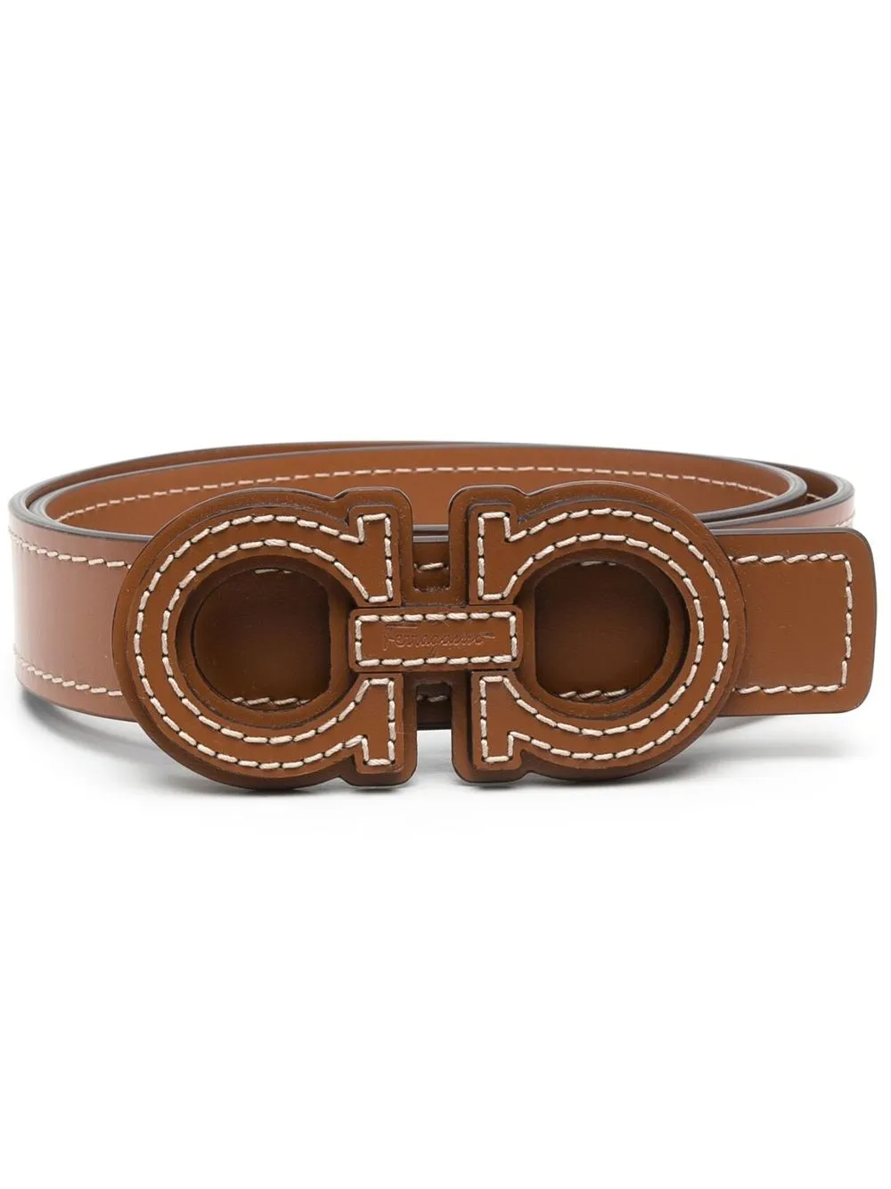 

Ferragamo Aura Gancini-buckle belt - Brown