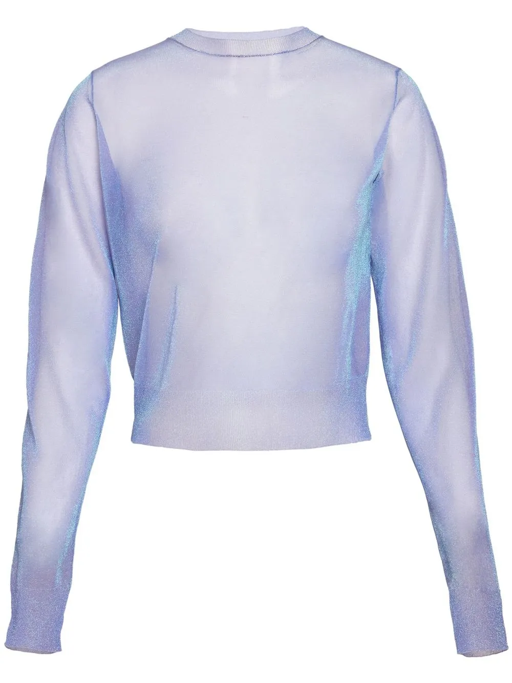 

KHAITE The Viola sheer lurex jumper - Purple