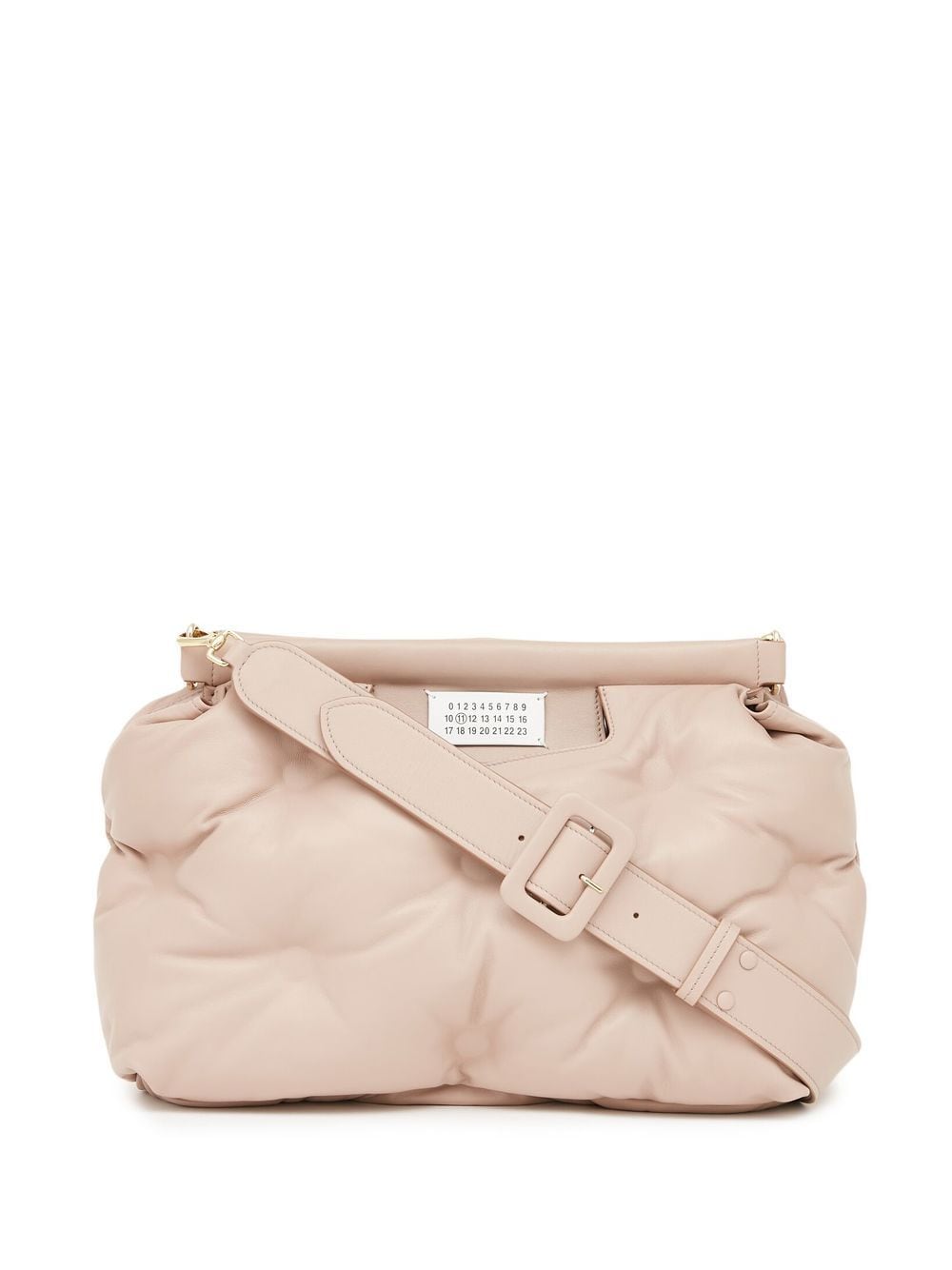 Pale pink MAISON MARGIELA GLAM SLAM LEATHER CLUTCH