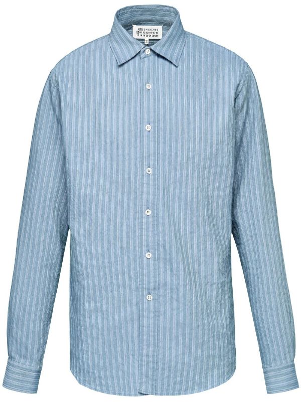 Maison Margiela stripe-pattern long-sleeve Shirt - Farfetch