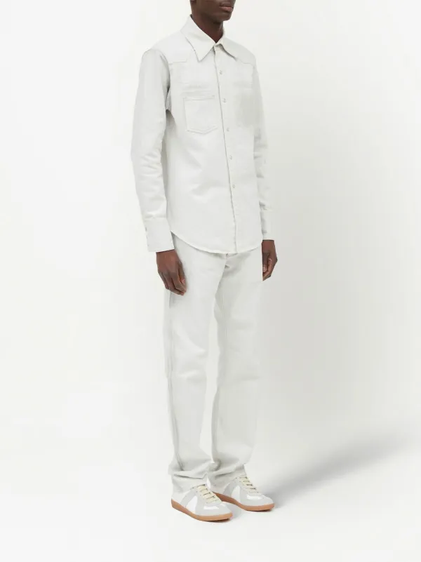 Maison Margiela Selvedge Denim Shirt | Neutrals | FARFETCH Maison Margiela Selvedge Denim Shirt | Neutrals | FARFETCH