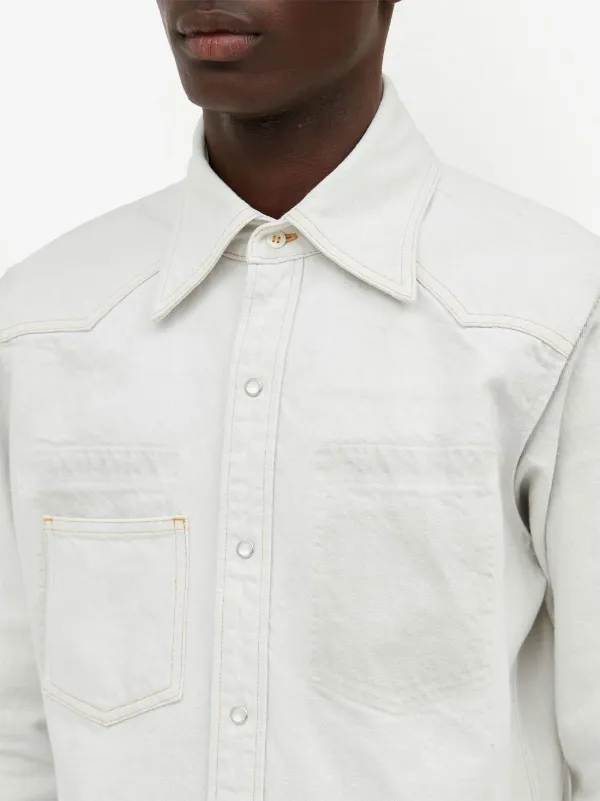 Maison Margiela Selvedge Denim Shirt | Neutrals | FARFETCH Maison Margiela Selvedge Denim Shirt | Neutrals | FARFETCH