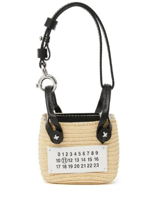 Maison Margiela ロゴアップリケ ハンドバッグ | ニュートラル