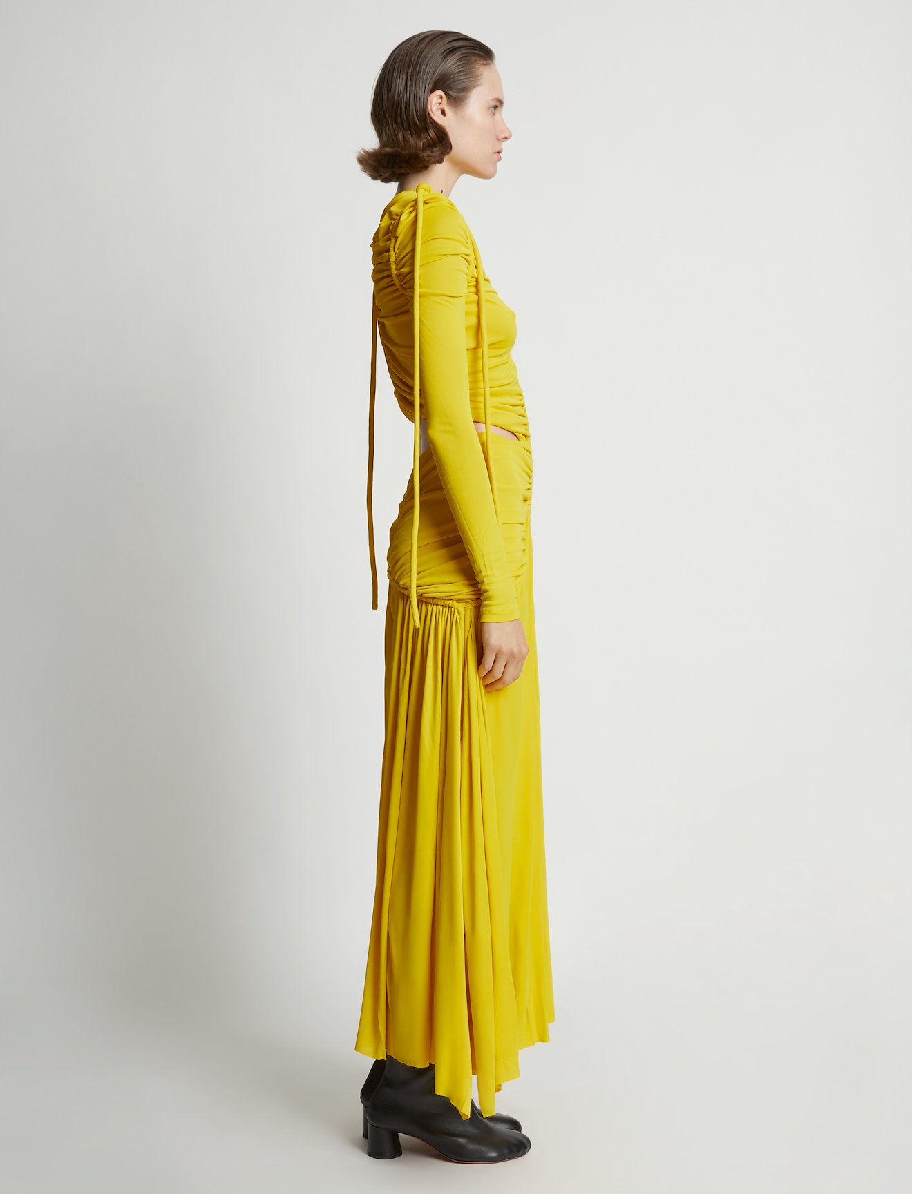 Viscose Jersey Cinched Cut Out Dress #2