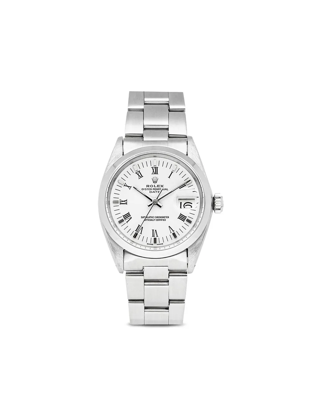 

Rolex reloj OysterPerpetual Date de 34mm pre-owned - Blanco