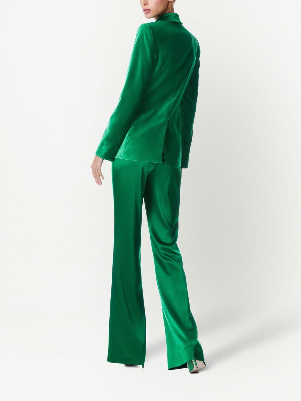 Alice and olivia green velvet sale pants