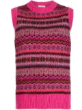 Molly Goddard wool sweater vest - Pink