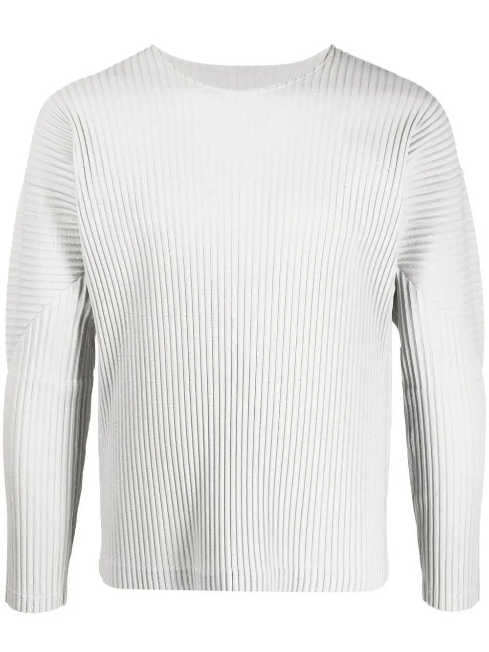 

Homme Plissé Issey Miyake playera plisada manga larga - Gris