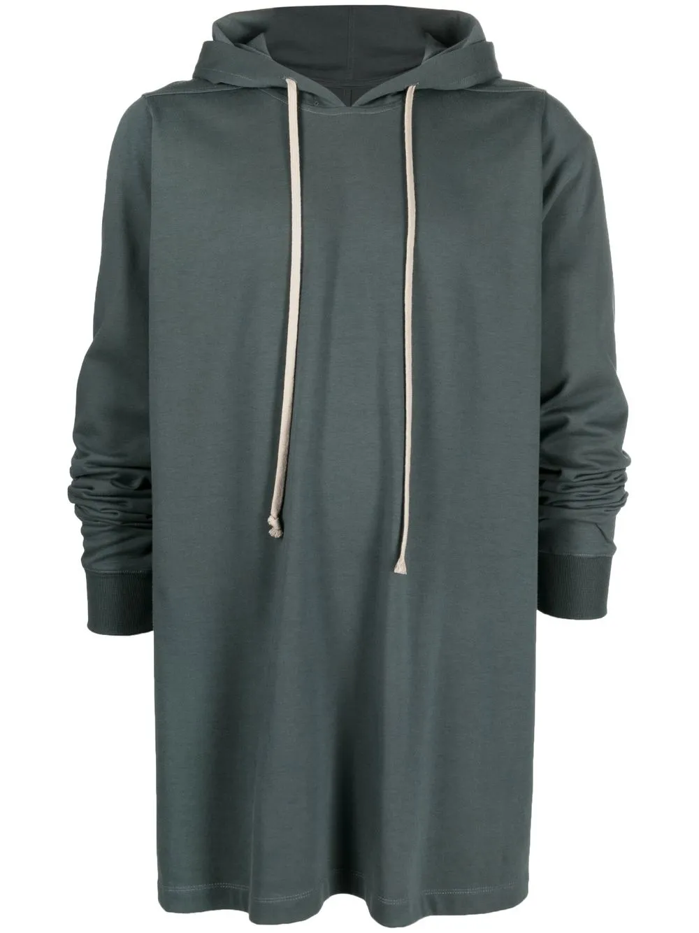 

Rick Owens longline cotton hoodie - Green