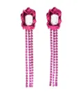 Sterling King crystal-embellished drop earring - Pink