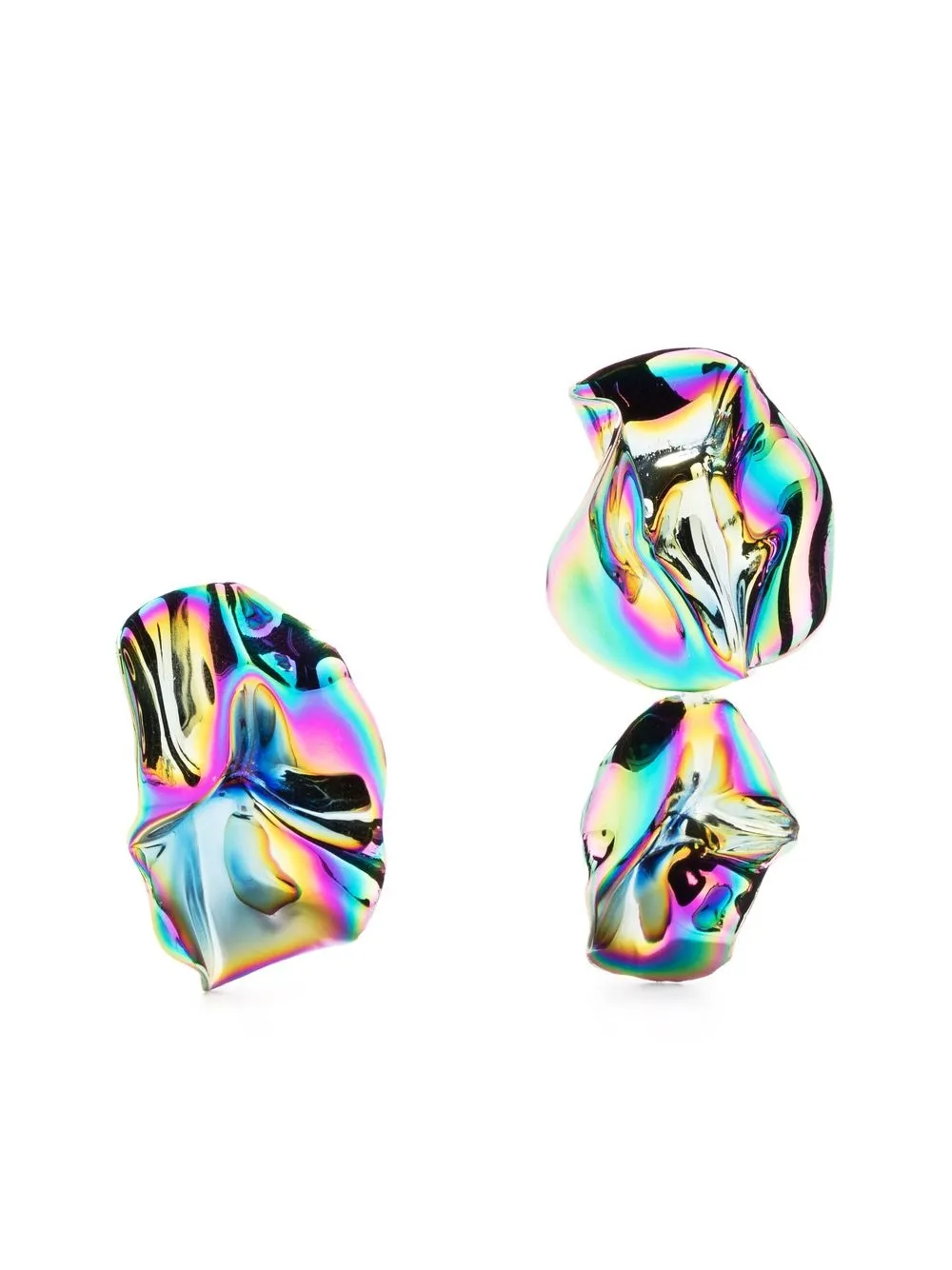 

Sterling King mismatch geometric earrings - Multicolour