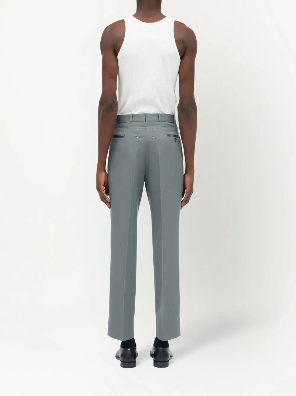 Maison Margiela Virgin Wool Tapered Trousers - Farfetch