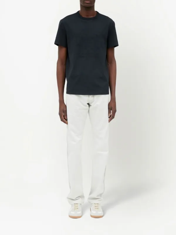 Maison Margiela Numeric logo-embroidered T-shirt | Grey