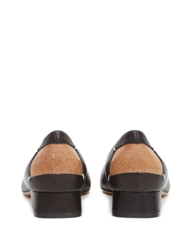 バレエシューズ MAISON MARGIELA Four Stitches Decortique Ballerinas in Black Maison Margiela Décortiqué four-stitch Ballerina Shoes