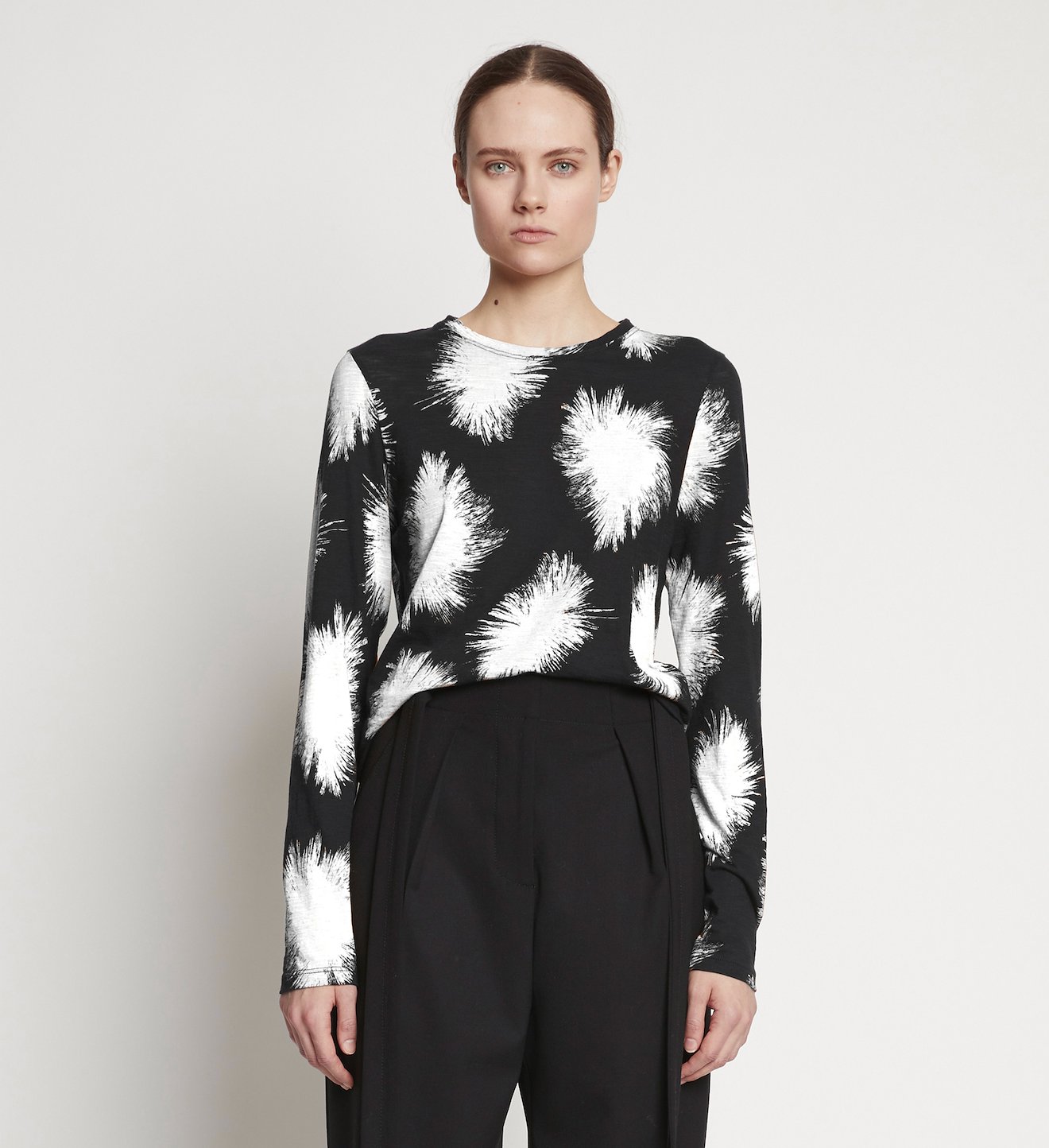 Feather Dot Print T-Shirt