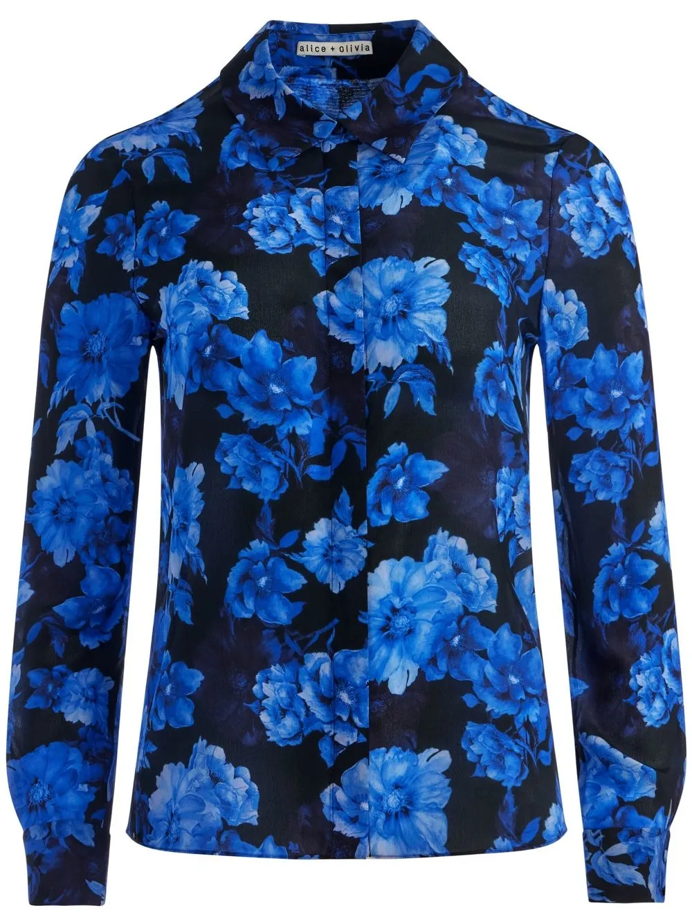 

Alice+Olivia camisa Willa con estampado floral - Azul