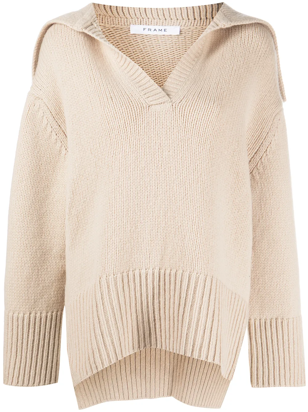 

FRAME oversized collar jumper - Neutrals