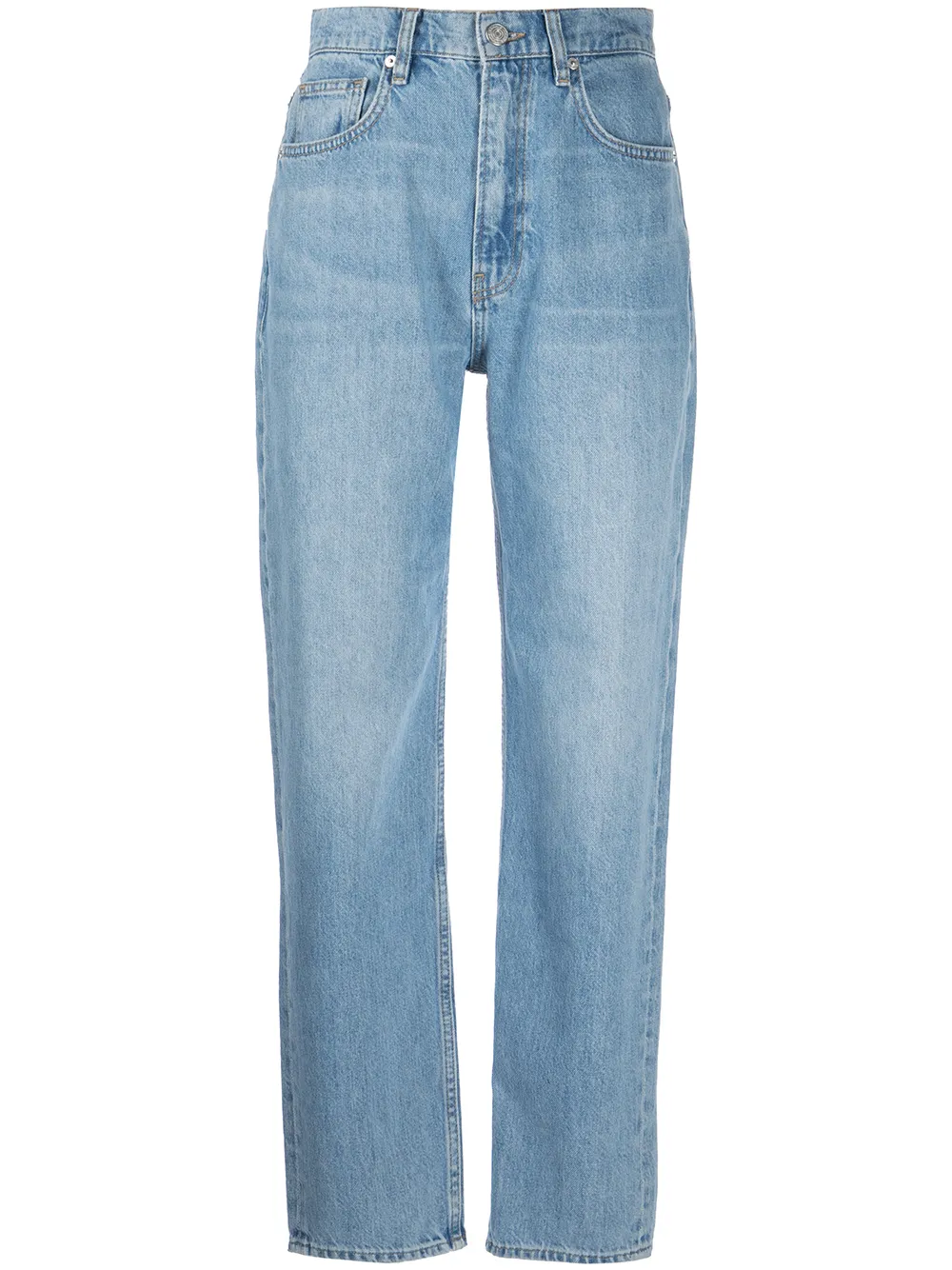 

FRAME high-waist straight-leg jeans - Blue